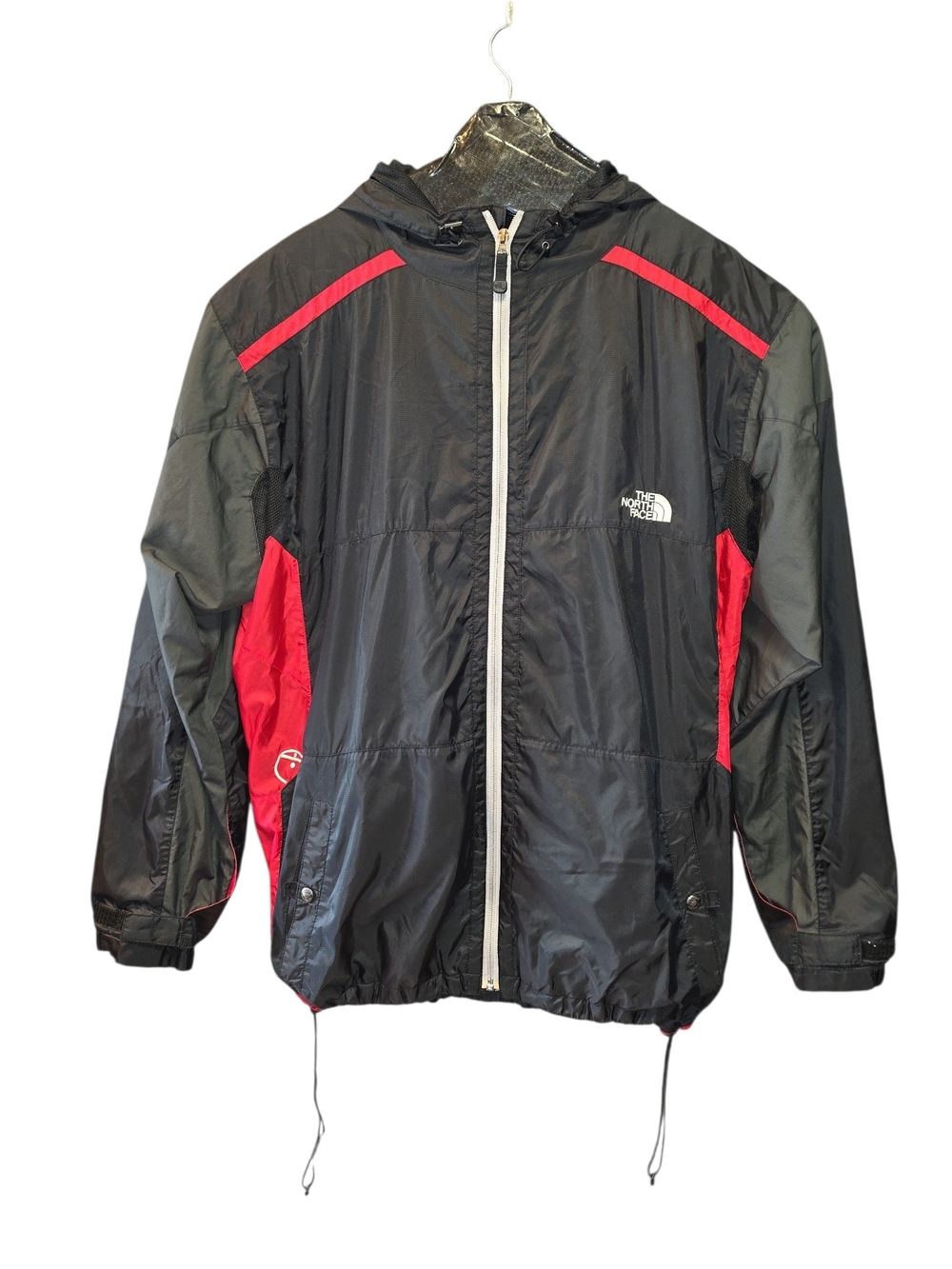 The North Face Men’s Black & Red Windbreaker Jacket Sz XXL